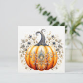 秋シーズンハーベストハロウィーンパンプキン カード (スタンド正面)