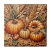 秋シーズンハーベストパンプキンアンドコーン タイル (正面)