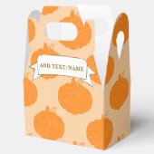 秋シーズンパンプキンスケッチカスタム文字 フェイバーボックス (オープン)