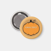 秋シーズンパンプキンスケッチカスタム文字 マグネット (正面/裏面)