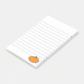 秋シーズンパンプキンスケッチライン ポストイット (アングル)