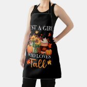 秋シーズンパンプキンスパイスレヴを愛するジャストガール エプロン (インサイチュ)