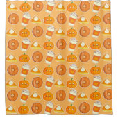 秋シーズンパンプキントリート シャワーカーテン (正面)