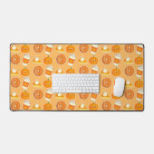 秋シーズンパンプキントリート デスクマット (キーボード&マウス)