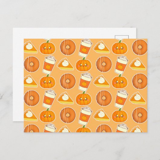 秋シーズンパンプキントリート ポストカード (正面/裏面)