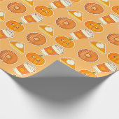 秋シーズンパンプキントリート ラッピングペーパー (角)