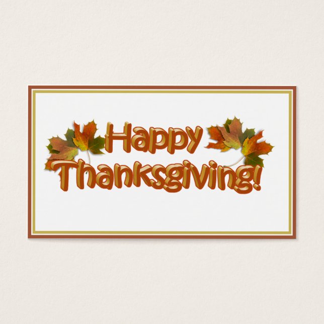 秋シーズン最高のズハッピー感謝祭文字 (正面)