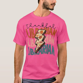 秋シーズン秋の感謝の司書の感謝祭 Tシャツ