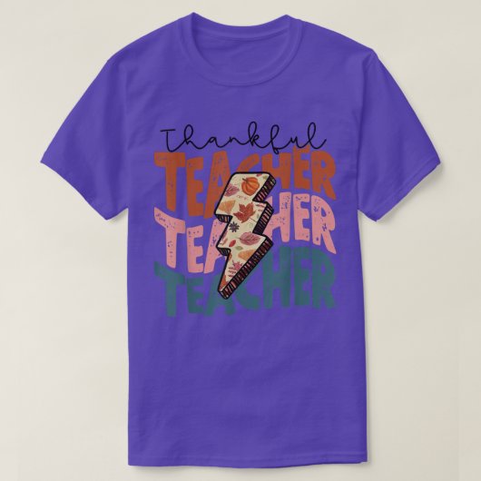 秋シーズン秋の感謝先生感謝祭G Tシャツ (デザイン正面)