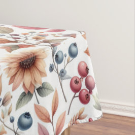 秋シーズン離れフローラとベリー テーブルクロス