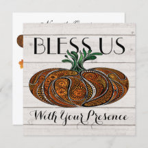 秋シーズン/感謝祭招待状