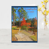 秋シーズ感動的ン聖なる書物、 経典バイブル・バース カード (黄色い花)