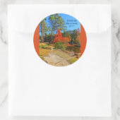 秋シーズ感動的ン聖なる書物、 経典バイブル・バース ラウンドシール (バッグ)