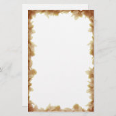 秋シーズ最高のン文房具テンプレート 便箋 (正面/裏面)