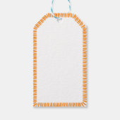 秋シーズ縁どン感謝祭空白のカスタム ギフトタグ (正面)