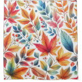 秋シーズ離れンズ模様シャワーカーテン シャワーカーテン (正面)