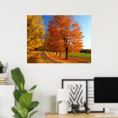 秋シーンインバーモント ポスター (ホームオフィス)