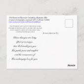 秋シーン墓地/シュガーメープル/悔やみや弔慰 ポストカード (裏面)