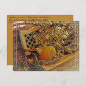 秋シーン/パンプキン&ビタースウィート4.25インチx 5.6インチ ポストカード (正面/裏面)