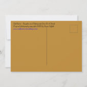 秋シーン/パンプキン&ビタースウィート5 x 7ポストカード 招待状 (裏面)