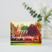 秋シーン |感謝祭 ポストカード (スタンド正面)