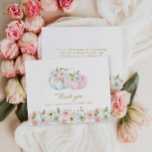 秋ジェンダーがカボチャのサンキューカードを明かす サンキューカード