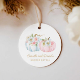 秋ジェンダーがカボチャの赤ちゃんシャワーを明らかにする フェイバータグ