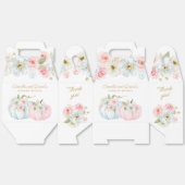 秋ジェンダーがカボチャの赤ちゃんシャワーを明らかにする フェイバーボックス (見開き)