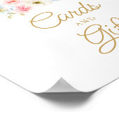 秋ジェンダーがカードとギフトを明らかにする赤ちゃんシャワー ポスター (角)