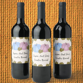 秋ジェンダーリビールリビールリトルカボチャテーマ ワインラベル