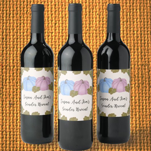 秋ジェンダーリビールリビールリトルカボチャテーマ ワインラベル