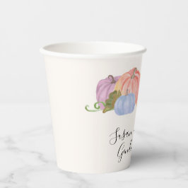 秋ジェンダーリビールリビールリトルカボチャテーマ 紙コップ