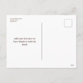 秋ジンガム感謝の感謝感謝祭 シーズンポストカード (裏面)