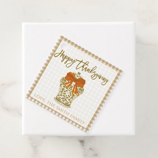 秋ジンジャージャー瓶ギフトラベル フェイバータグ (インサイチュ)