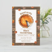 秋スウィートアスパイパーティー誕生日招待 招待状 (スタンド正面)