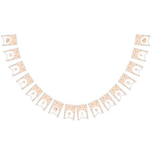 秋スウィートリトルカボチャ誕生日 バンティングフラッグ (全)