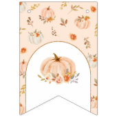 秋スウィートリトルカボチャ誕生日 バンティングフラッグ (第1の旗)