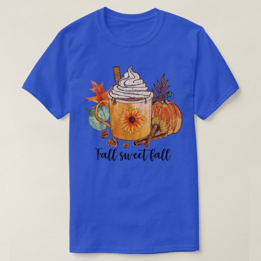 秋スウィート秋カボプキンサンフラワーヴィンテージ秋F Tシャツ (デザイン正面)