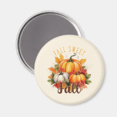 秋スウィート秋 – 秋のカボチャ離れ& マグネット (正面/裏面)
