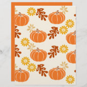 秋スクラップブック紙 (正面/裏面)