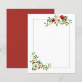 秋スクラップブック紙 (正面/裏面)