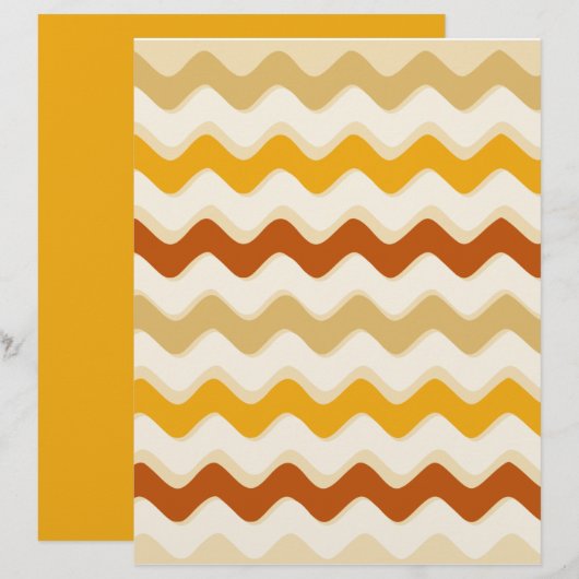 秋スクレープブック紙 (正面/裏面)