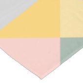 秋スタイリッシュの土色の幾何模様 テーブルクロス (アングル)