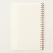 秋スタイリッシュ秋水彩フローラパーソナライズされた プランナー手帳 (裏面)