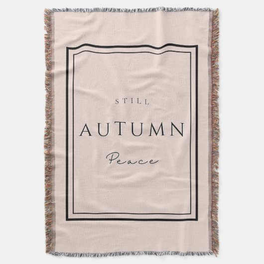 秋スチルピースIIIブランケット – コージーな秋ホーム スローブランケット (正面縦)