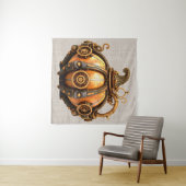 秋スチームパンクパンプキンタペストリー タペストリー (インサイチュ(横))