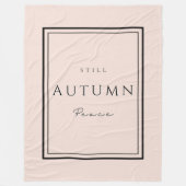 秋スティルピースIIIフリースブランケット – コージー秋 フリースブランケット (正面)