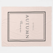 秋スティルピースIIIフリースブランケット – コージー秋 フリースブランケット (正面(横))