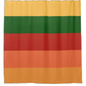 秋ストライプのの色 シャワーカーテン (正面)