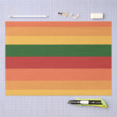 秋ストライプのの色 薄葉紙 (クラフト)